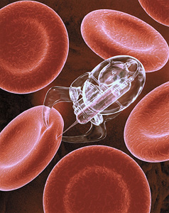 Artists impression of a nanobot.